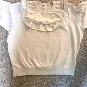 Clare V. Ruffle sweatshirt